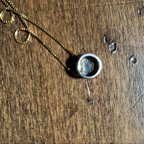 Diamond Cushion Cut Solitaire Necklace in 14k Gold - Picture 7 of 8